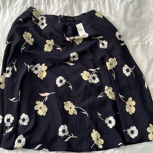 Blue Floral Skirt